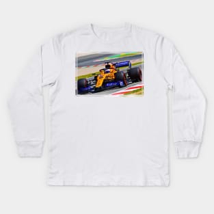 Carlos Sainz junior Kids Long Sleeve T-Shirt